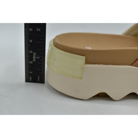 Sorel Womens Size 9.5 Viibe Honest Beige Chalk Open Toe Slide Sandals Shoes - Picture 10 of 14